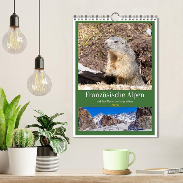 Produktbild: Franz&ouml;sische Alpen, auf den Pfaden des Murmeltiers (Wandkalender 2026 DIN A4 hoch), CALVENDO Monatskalender