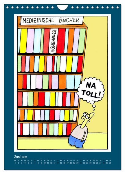 Produktbild: Na Toll! Comics von Martin Zak (Wandkalender 2026 DIN A4 hoch), CALVENDO Monatskalender