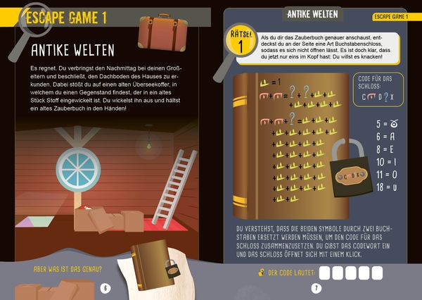 Escape Games Level 4 (türkis) – Löse die Rätsel! – 8 Escape Games ab der 7. Klasse