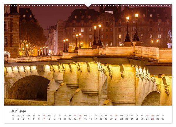 Produktbild: N&auml;chtliche Streifz&uuml;ge durch Europas Hauptst&auml;dte (Wandkalender 2026 DIN A2 quer), CALVENDO Monatskalender