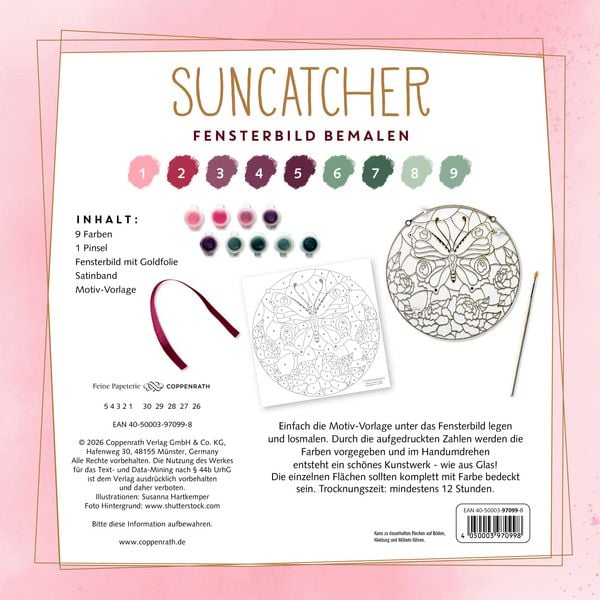 Produktbild: Suncatcher Fensterbild bemalen
