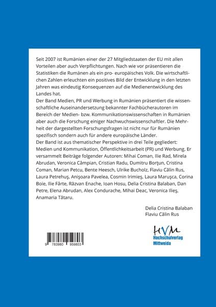 Produktbild: Medien, PR und Werbung in Rum&auml;nien