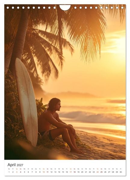 Produktbild: Karibik Surfer (Wandkalender 2027 DIN A4 hoch), CALVENDO Monatskalender