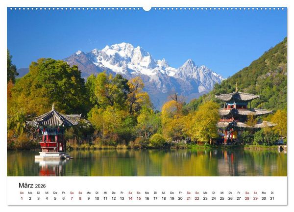 Produktbild: Wildes China (hochwertiger Premium Wandkalender 2026 DIN A2 quer), Kunstdruck in Hochglanz
