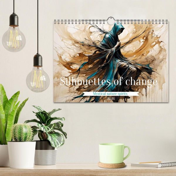 Produktbild: Silhouettes of change - Mystical nature spirits (Wall Calendar 2026 DIN A4 landscape), CALVENDO 12 Month Wall Calendar