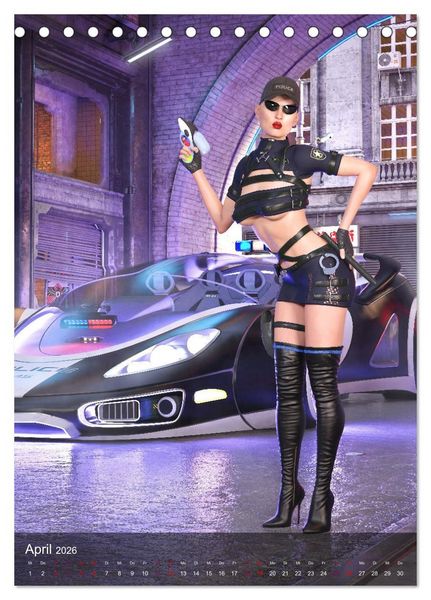 Produktbild: Science Fiction Pin Ups (Tischkalender 2026 DIN A5 hoch), CALVENDO Monatskalender