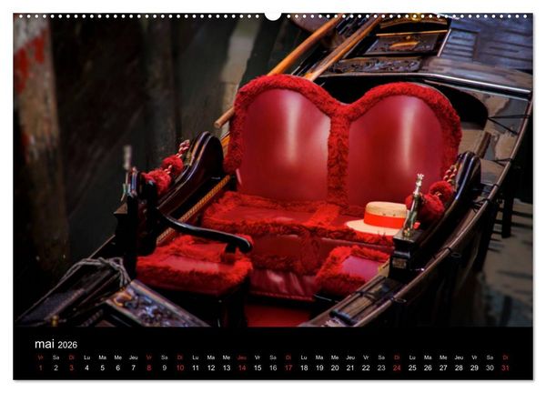 Produktbild: Venise Impressions (Calendrier mural 2026 DIN A2 vertical) calendrier de bureau