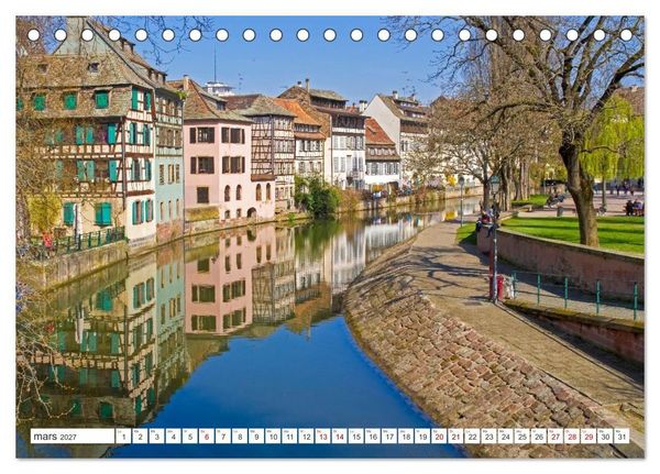 Produktbild: Strasbourg - Ville d'histoire et de charme au c&oelig;ur de l'Europe (Calendrier de bureau 2027 DIN A5 vertical), CALVENDO calendrier mensuel