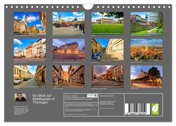 Produktbild: Ein Blick auf M&uuml;hlhausen in Th&uuml;ringen (Wandkalender 2026 DIN A4 quer), CALVENDO Monatskalender