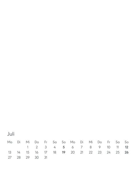 Produktbild: Kreativ-Kalender Tischaufsteller hoch weiß 2026 - 16 x 20 - Foto, Malen, Basteln A4 - datiert - Kreativkalender - Foto-Kalender - Alpha Edition
