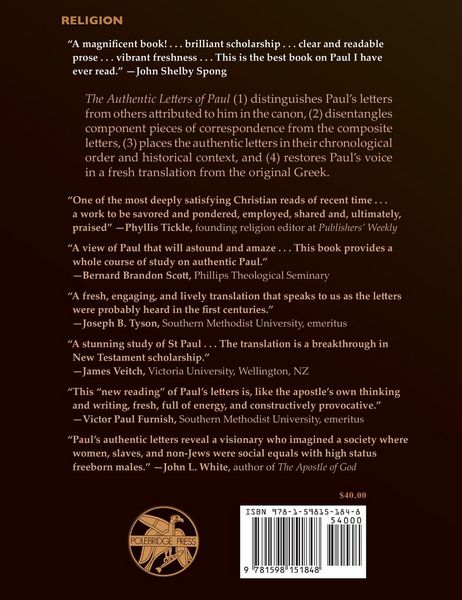 Produktbild: The Authentic Letters of Paul