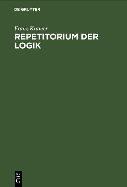 Produktbild: Repetitorium der Logik