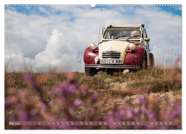 Produktbild: Die Ente ist sicher - Fahrspa&szlig; mit 2 CV Dolly (hochwertiger Premium Wandkalender 2026 DIN A2 quer), Kunstdruck in Hochglanz
