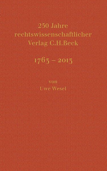 Produktbild: 250 Jahre rechtswissenschaftlicher Verlag C.H.Beck
