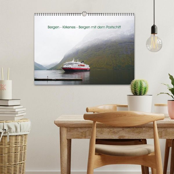 Produktbild: Bergen - Kirkenes - Bergen mit dem Postschiff (Wandkalender 2026 DIN A3 quer), CALVENDO Monatskalender