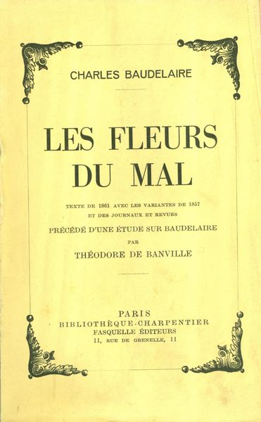 Produktbild: Les fleurs du mal