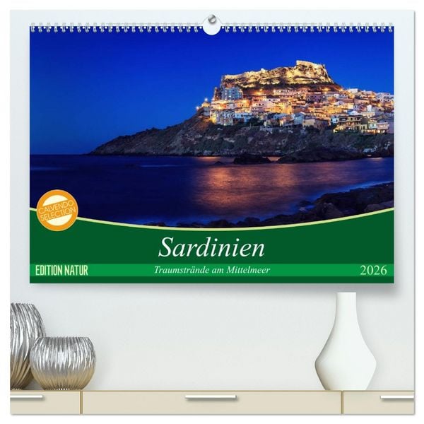 Sardinien - Traumstrände am Mittelmeer (hochwertiger Premium Wandkalender 2026 DIN A2 quer), Kunstdruck in Hochglanz