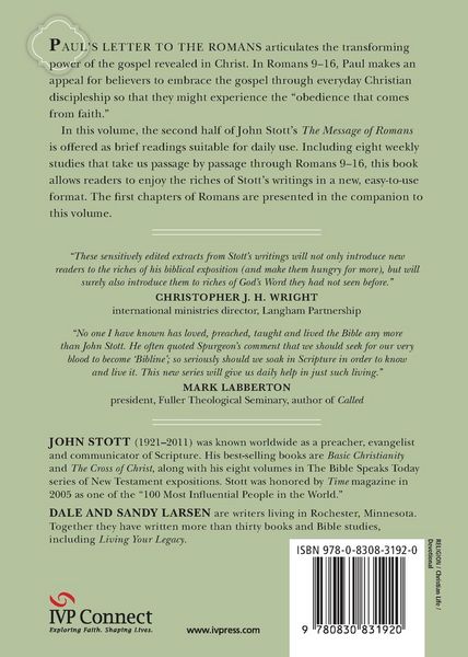 Produktbild: Reading Romans with John Stott