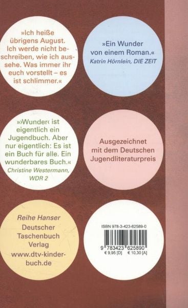 Wunder Sieh mich nicht an' von 'R. J. Palacio' - Buch - '978-3-423-62589-0