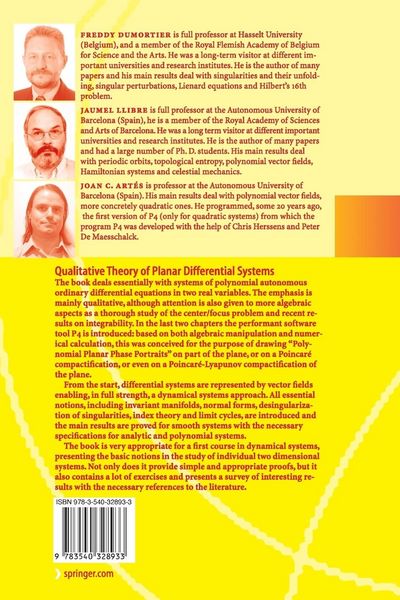 Produktbild: Qualitative Theory of Planar Differential Systems