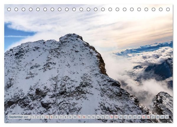 Produktbild: Eine Helireise ums Matterhorn (Tischkalender 2027 DIN A5 quer), CALVENDO Monatskalender