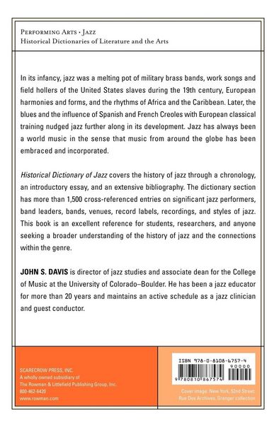Produktbild: Historical Dictionary of Jazz