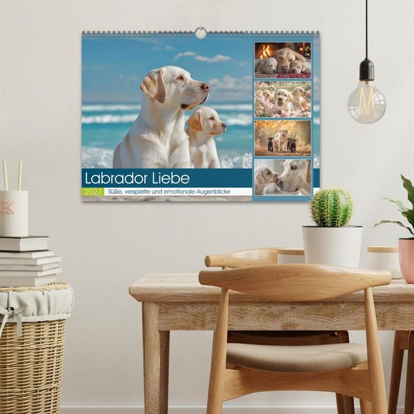 Produktbild: Labrador Liebe (Wandkalender 2027 DIN A3 quer), CALVENDO Monatskalender
