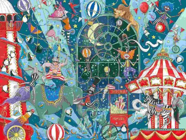 Produktbild: Erwachsenenpuzzle 1500 Teile - Willkommen beim Zirkus