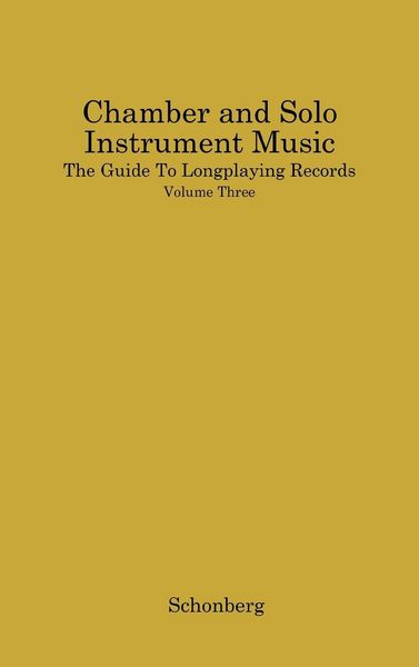 Produktbild: Chamber and Solo Instrument Music