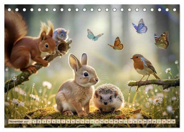 Produktbild: Tiere im Gegenlicht (Tischkalender 2027 DIN A5 quer), CALVENDO Monatskalender