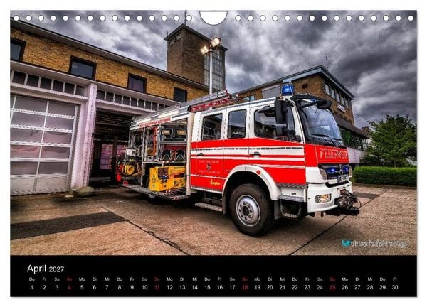 Produktbild: Einsatzfahrzeuge der Feuerwehr (Wandkalender 2027 DIN A4 quer), CALVENDO Monatskalender