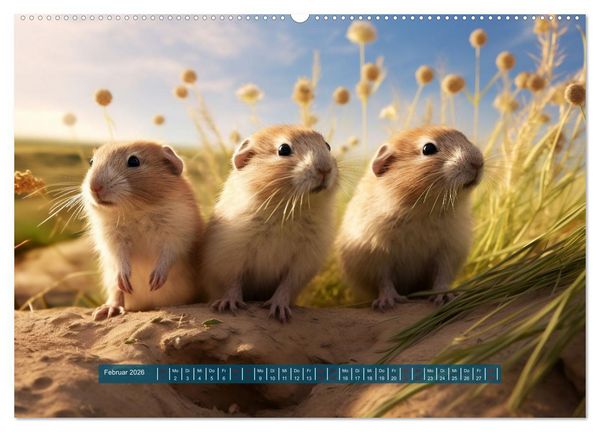 Produktbild: Nach Art der Lemminge (Wandkalender 2026 DIN A2 quer), CALVENDO Monatskalender