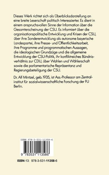 Produktbild: Geschichte der CSU