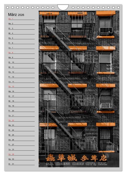 Produktbild: New York Colorkey (Wandkalender 2026 DIN A4 hoch), CALVENDO Monatskalender