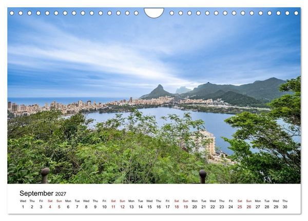 Produktbild: RIO DE JANEIRO Contrasts. Colors. Light. (Wall Calendar 2027 DIN A4 landscape), CALVENDO 12 Month Wall Calendar