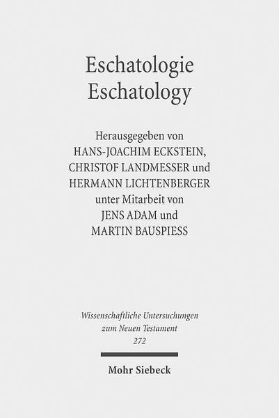 Produktbild: Eschatologie - Eschatology