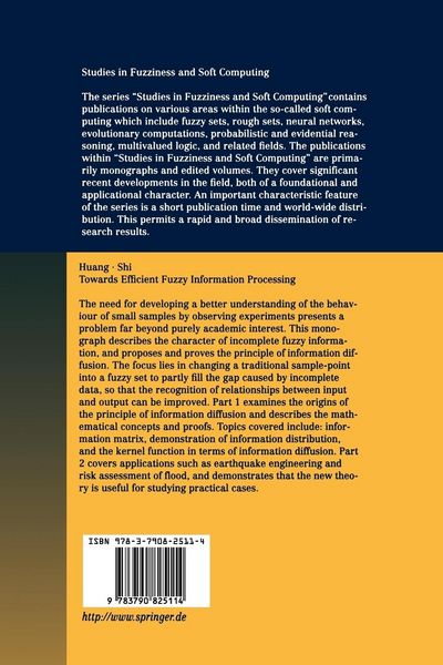 Produktbild: Towards Efficient Fuzzy Information Processing