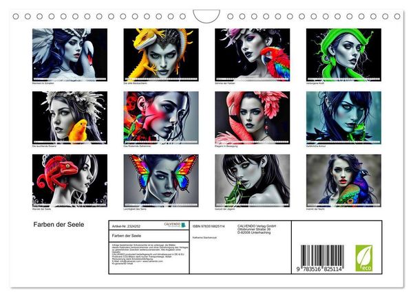 Produktbild: Farben der Seele (Wandkalender 2027 DIN A4 quer), CALVENDO Monatskalender