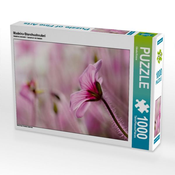 Produktbild: CALVENDO Puzzle Madeira-Storchschnabel 1000 Teile Puzzle quer | 1000 Teile Lege-Gr&ouml;&szlig;e 64 &times; 48 cm Foto-Puzzle f&uuml;r gl&uuml;ckliche Stunden