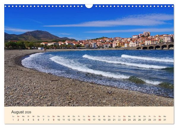 Produktbild: Cote Vermeille - Wo die Pyren&auml;en das Meer k&uuml;ssen (Wandkalender 2026 DIN A3 quer), CALVENDO Monatskalender