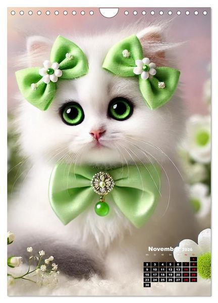 Produktbild: Miau Momente (Wandkalender 2026 DIN A4 hoch), CALVENDO Monatskalender