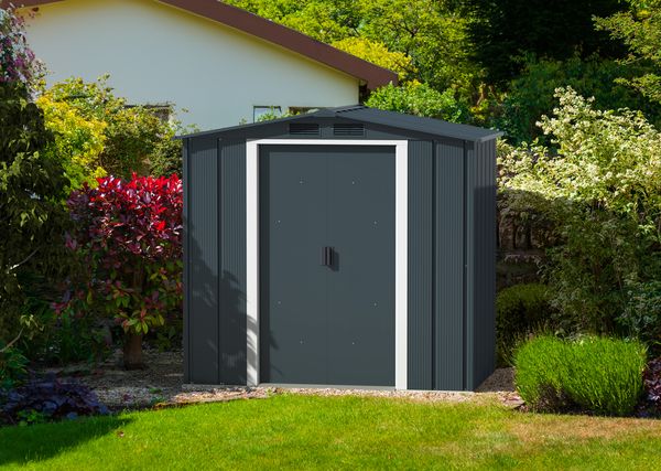 Produktbild: Metall Ger&auml;tehaus 202x113 Gartenhaus Schiebet&uuml;ren