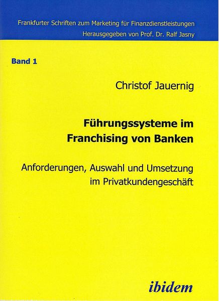Produktbild: F&uuml;hrungssysteme im Franchising von Banken