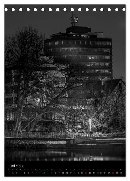 Produktbild: Heilbronn bei Nacht 2 (Tischkalender 2026 DIN A5 hoch), CALVENDO Monatskalender
