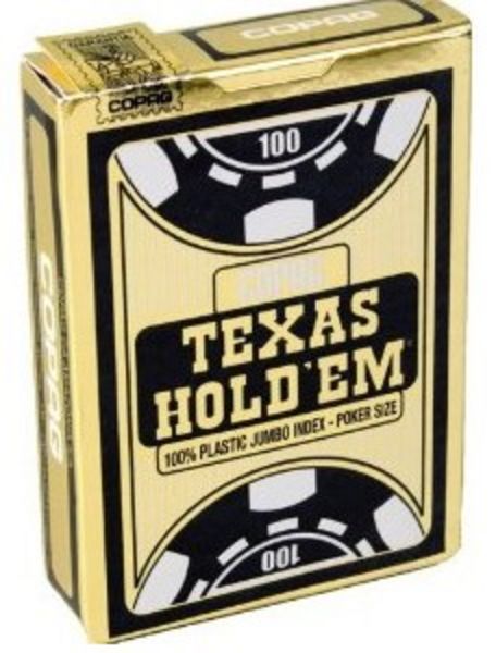 AGM Müller Texas Holdem Gold Jumbo Face czarne