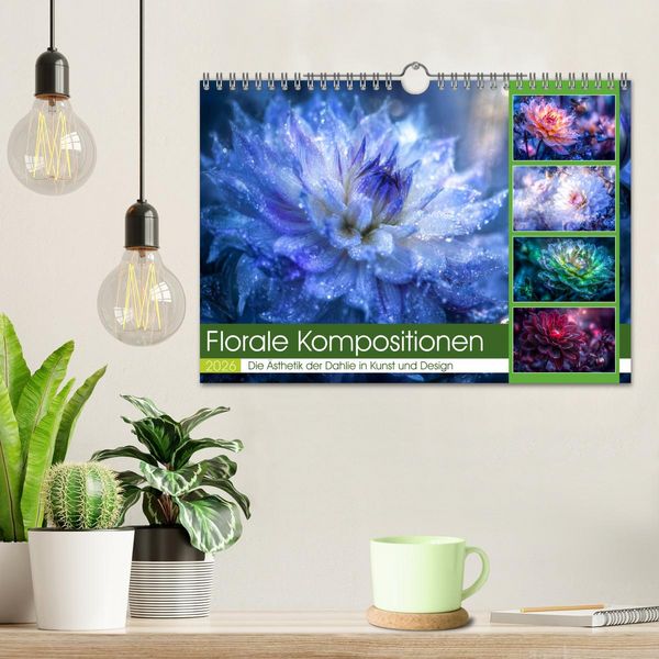 Produktbild: Florale Kompositionen (Wandkalender 2026 DIN A4 quer), CALVENDO Monatskalender