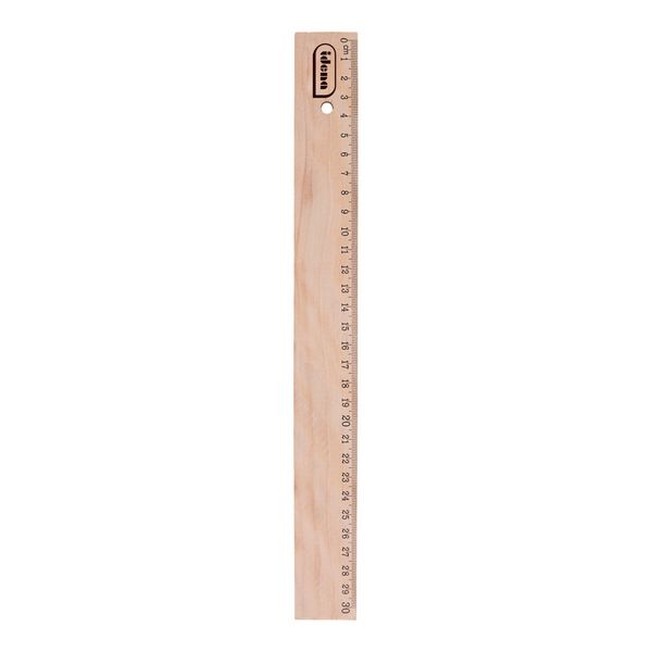 Produktbild: Idena Lineal Holz natur 30cm Blister