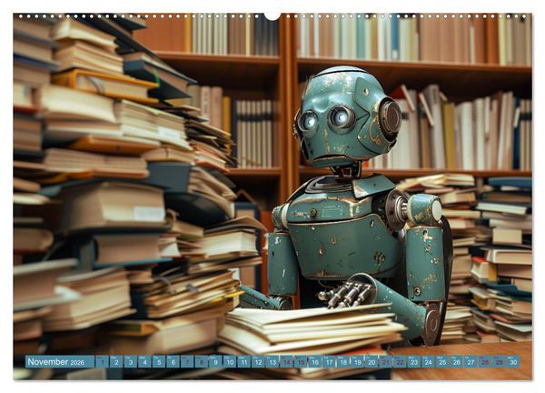 Produktbild: Robots Are Just People Too (Wall Calendar 2026 DIN A2 landscape), CALVENDO 12 Month Wall Calendar