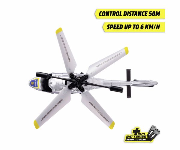 Produktbild: Dickie Toys RC Police Helicopter Airbus H160 RC Einsteiger Hubschrauber RtF