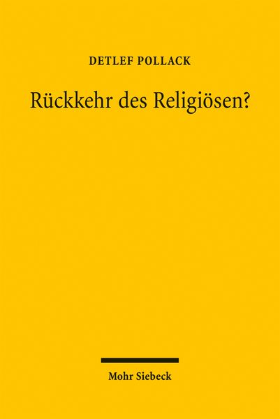 Produktbild: R&uuml;ckkehr des Religi&ouml;sen?
